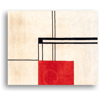 Tapisserie tissée à la main inspirée par Eileen Gray, mars 2023