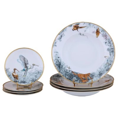 HERMES « Carnets d’Equateur » 8 assiettes