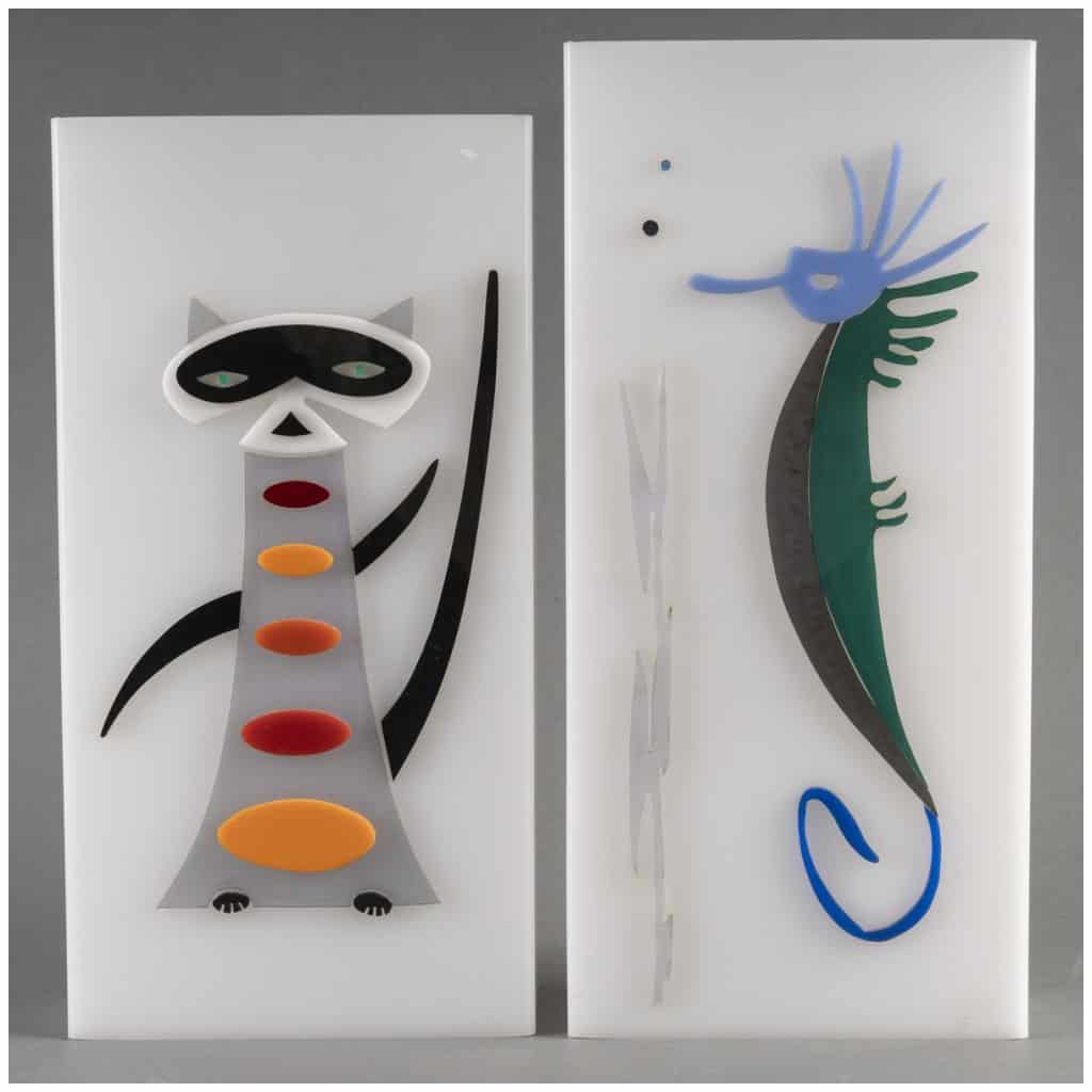 Ensemble de deux appliques des années 1970 3