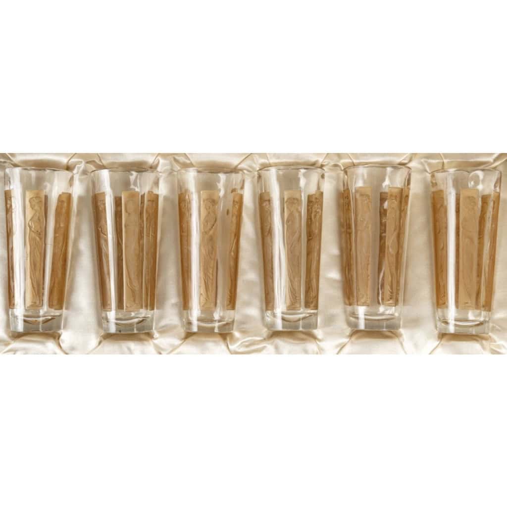 R. Lalique – Série de 6 gobelets « Six figurines » 1911 8