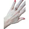 Bague Saphir rose 1.31 carat environ entouré pavage diamants et saphirs roses 12