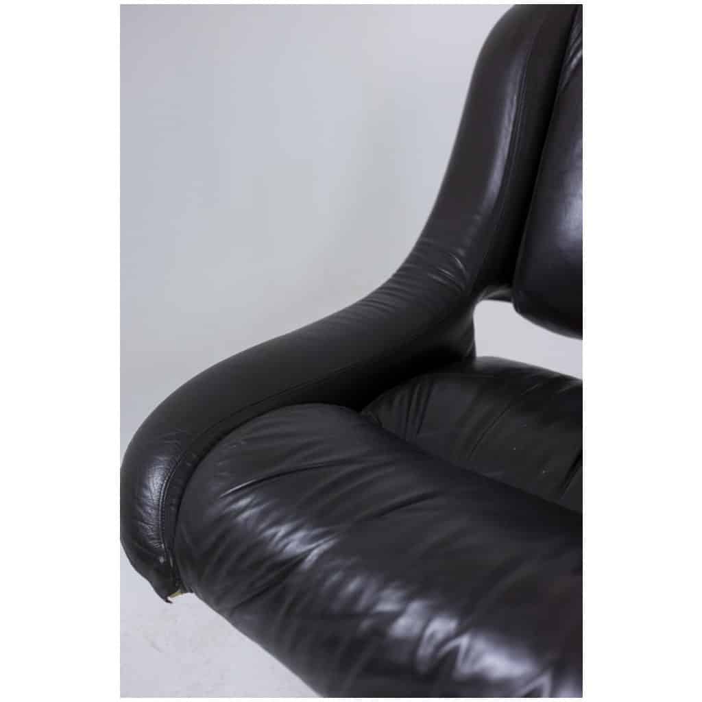 Metal and leather living room. 1970s LS57905650/5G 22