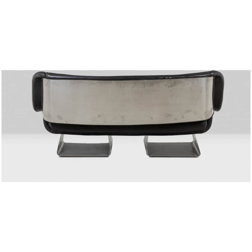 Metal and leather living room. 1970s LS57905650/5G 20