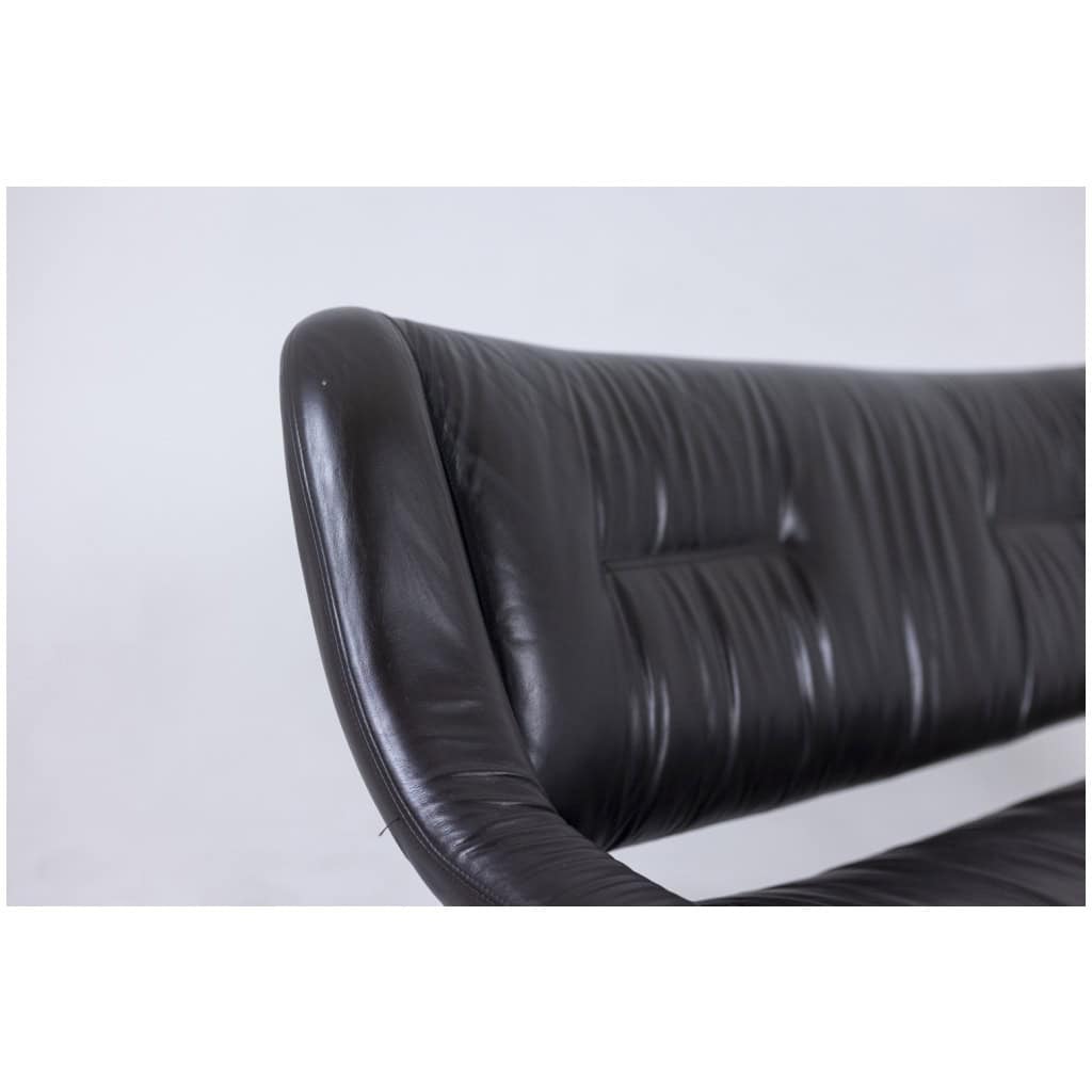 Metal and leather living room. 1970s LS57905650/5G 16