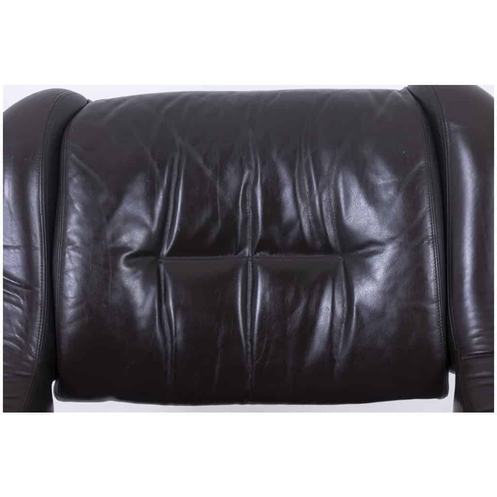 Metal and leather living room. 1970s LS57905650/5G 13