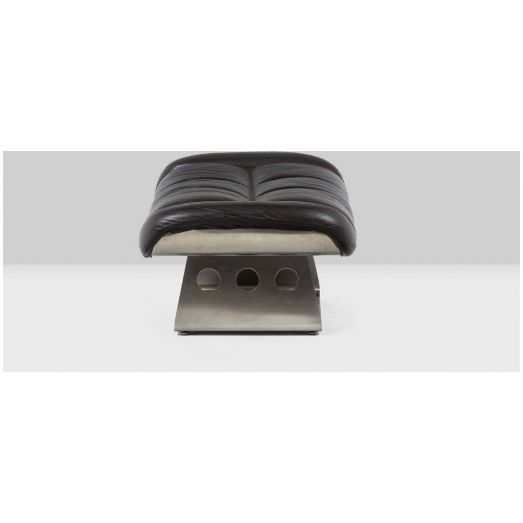 Metal and leather living room. 1970s LS57905650/5G 11