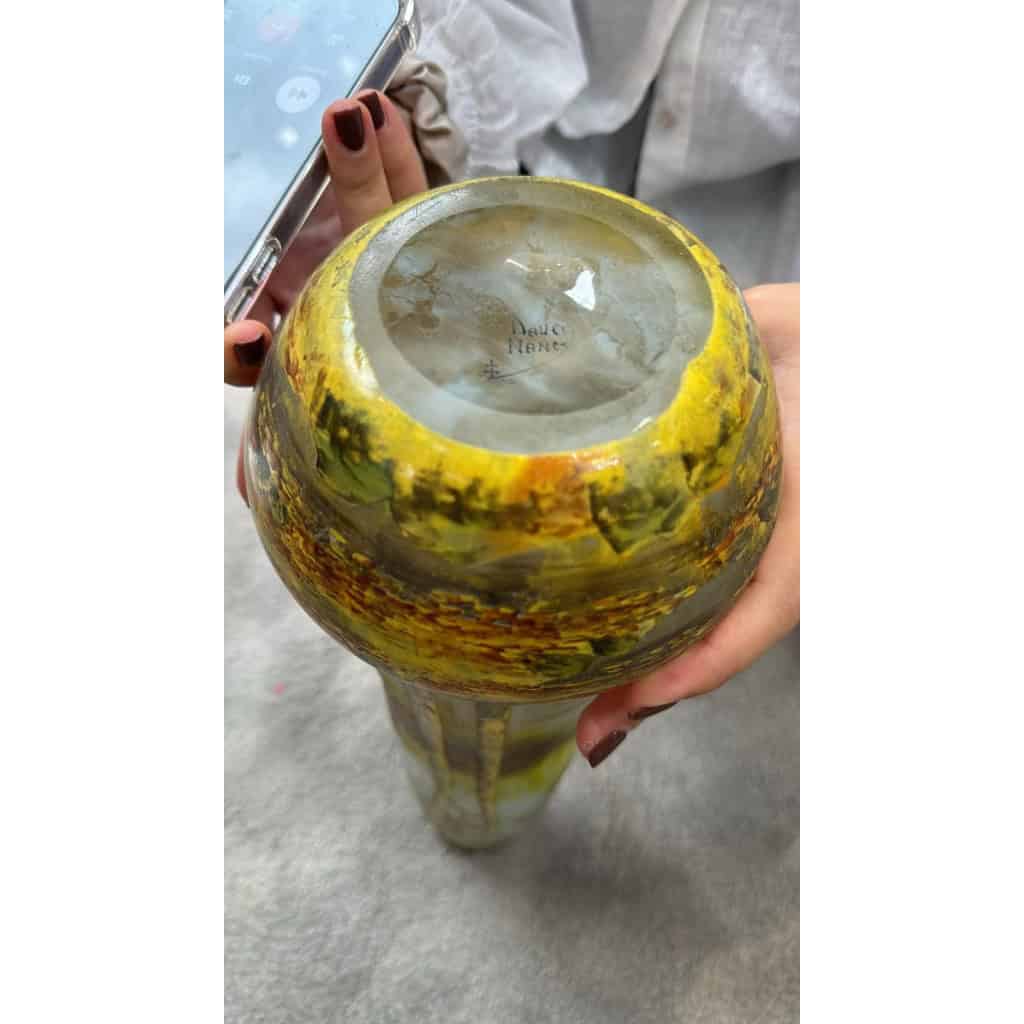 DAUM NANCY vase « paysage » 9