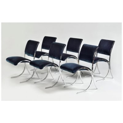 Suite de six chaises des années 1970