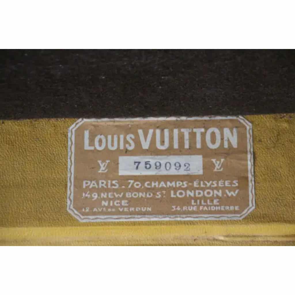 Malle Louis Vuitton a chaussures 92 cm, malle Vuitton ancienne 17