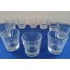 10 ARQUES CRYSTAL WHISKEY GLASSES. MACASSAR MODEL 7