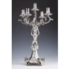 ORFEVRE MERITE – Pair of solid silver candelabra XIXand 45