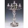 ORFEVRE MERITE – Pair of solid silver candelabra XIXand 69