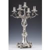 ORFEVRE MERITE – Pair of solid silver candelabra XIXand 71