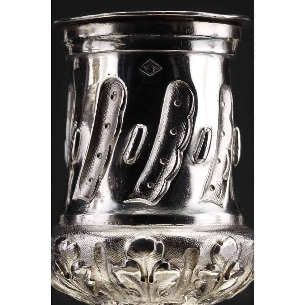 ORFEVRE MERITE – Pair of solid silver candelabra XIXand 39