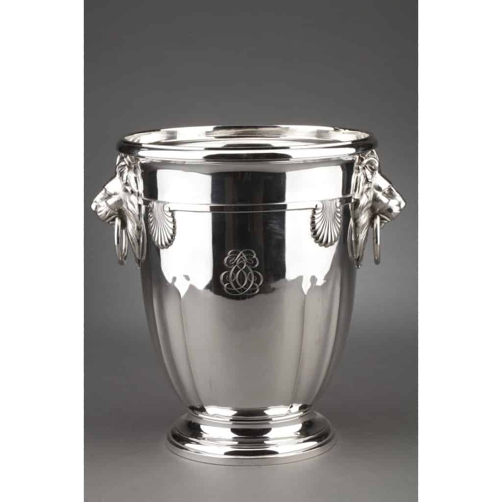 ORFEVRE D.ROUSSEL Solid silver cooler XIXand 3