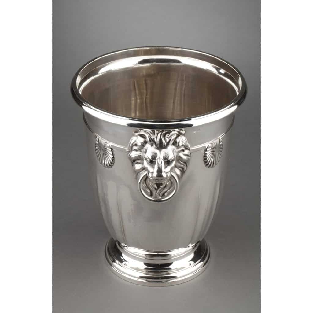 ORFEVRE D.ROUSSEL Solid silver cooler XIXand 10