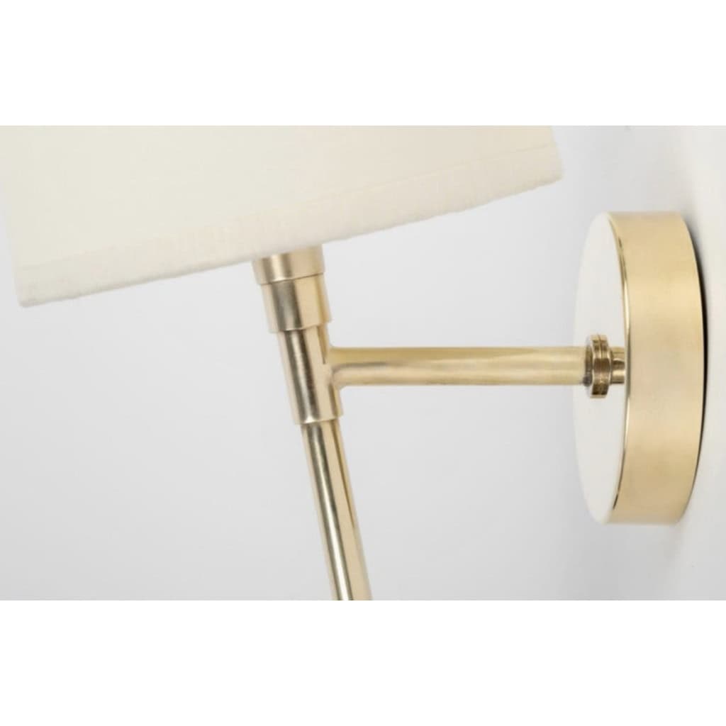 1950 Pair of gilded brass wall lights Maison Arlus 7