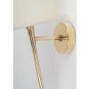1950 Pair of gilded brass wall lights Maison Arlus 11