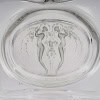 1912 René Lalique – Flacon Deux Figurines Bouchon Figurines Verre Blanc Patiné Gris 11