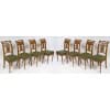 Beautiful Set of 8 Directoire Style Chairs. End XIXth Century. 19