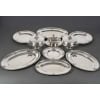 J.PIAULT & R. LINZELER – Rare Silver Plateware 10 pieces of Fine shape XIXand 30