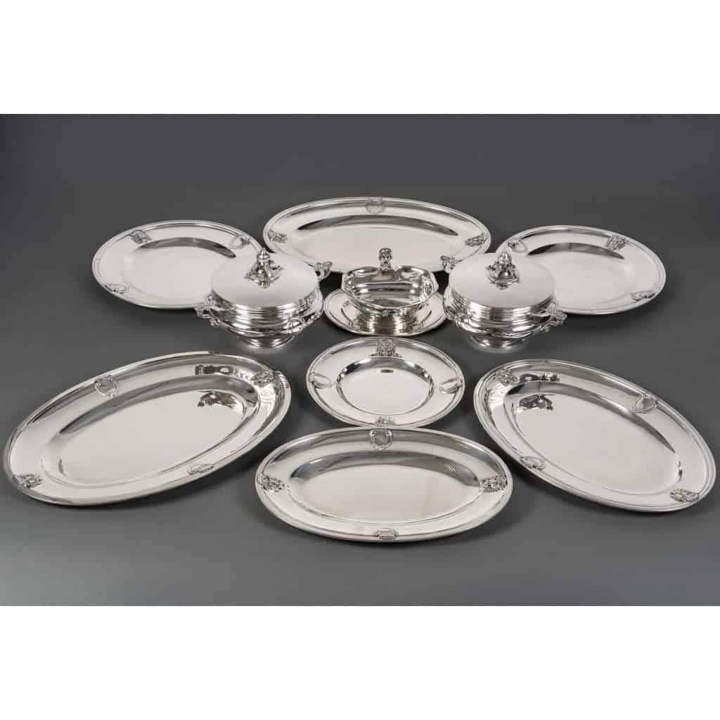 J.PIAULT & R. LINZELER – Rare Silver Plateware 10 pieces of Fine shape XIXand 3