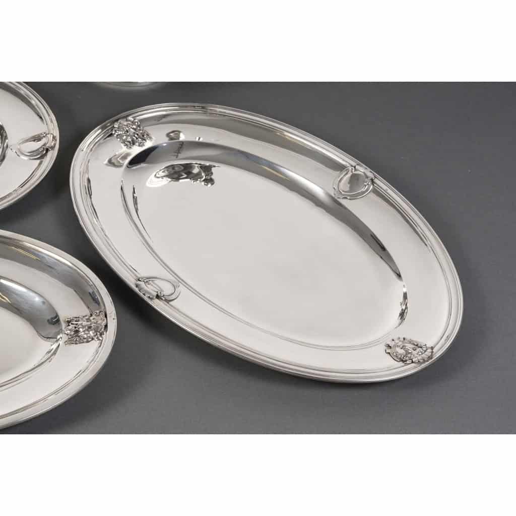 J.PIAULT & R. LINZELER – Rare Silver Plateware 10 pieces of Fine shape XIXand 8