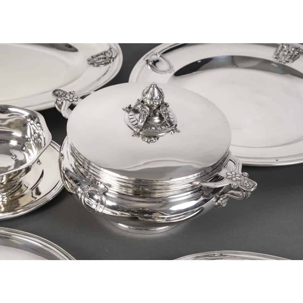 J.PIAULT & R. LINZELER – Rare Silver Plateware 10 pieces of Fine shape XIXand 9