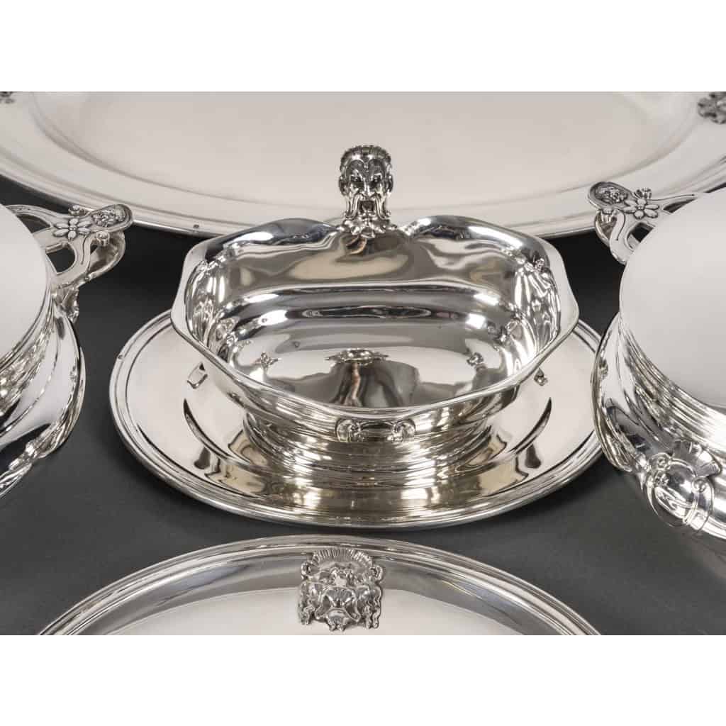 J.PIAULT & R. LINZELER – Rare Silver Plateware 10 pieces of Fine shape XIXand 10