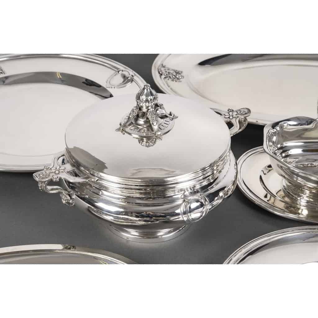 J.PIAULT & R. LINZELER – Rare Silver Plateware 10 pieces of Fine shape XIXand 11