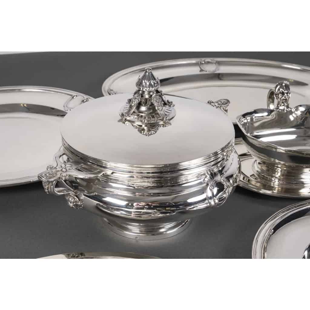J.PIAULT & R. LINZELER – Rare Silver Plateware 10 pieces of Fine shape XIXand 17