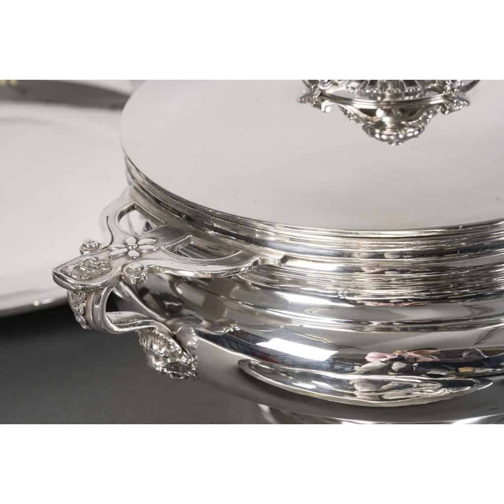 J.PIAULT & R. LINZELER – Rare Silver Plateware 10 pieces of Fine shape XIXand 18