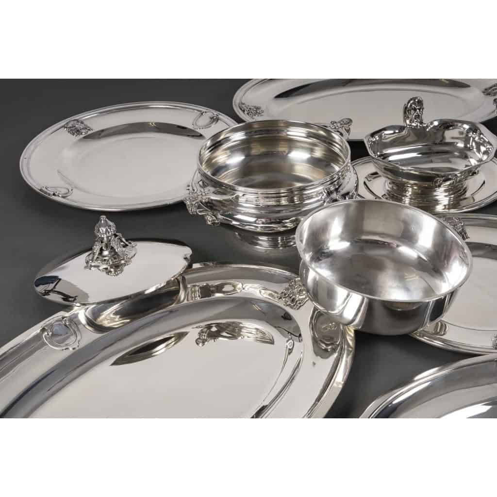 J.PIAULT & R. LINZELER – Rare Silver Plateware 10 pieces of Fine shape XIXand 23