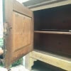 2-part country sideboard, or credenza, yellow pitchepine, XIXth 25