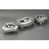 BOIN TABURET – THREE-PART CENTERPIECE IN FINE SOLID SILVER XIXand 48