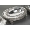 BOIN TABURET – THREE-PART CENTERPIECE IN FINE SOLID SILVER XIXand 47