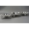 BOIN TABURET – THREE-PART CENTERPIECE IN FINE SOLID SILVER XIXand 44
