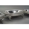 BOIN TABURET – THREE-PART CENTERPIECE IN FINE SOLID SILVER XIXand 40