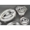 BOIN TABURET – THREE-PART CENTERPIECE IN FINE SOLID SILVER XIXand 37