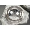 BOIN TABURET – THREE-PART CENTERPIECE IN FINE SOLID SILVER XIXand 35