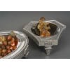BOIN TABURET – THREE-PART CENTERPIECE IN FINE SOLID SILVER XIXand 30
