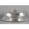 CHRISTOFLE – SOUPIERE MODERNISTE SUR SON PLATEAU EN ARGENT MASSIF ART DECO 29