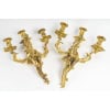 Pair of Louis XV style bronze wall lights. XIXth century 9