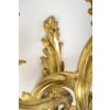 Pair of Louis XV style bronze wall lights. XIXth century 8