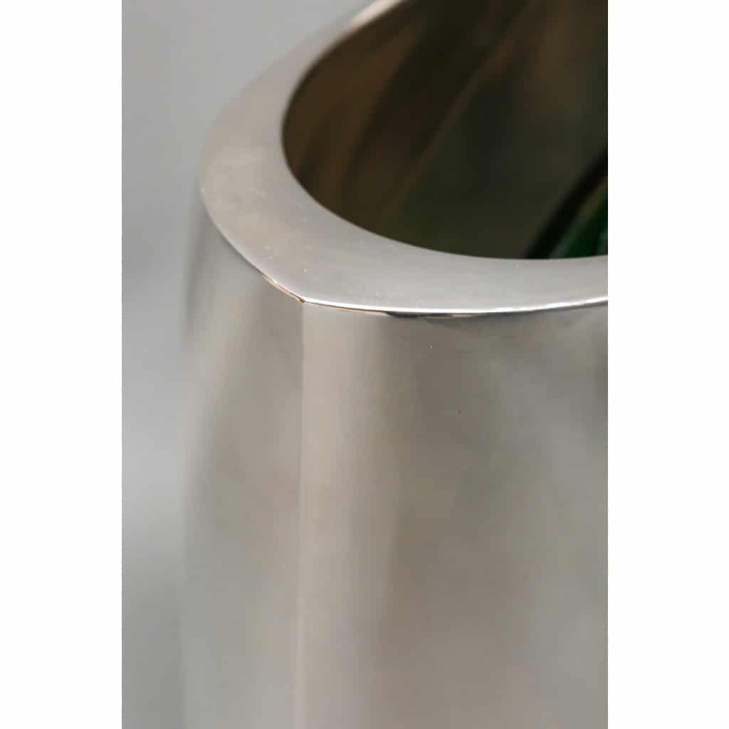 ORFEVRE DE VECCHI – Solid silver vase/cooler, Italian design, 1970 7