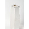 D. GARRIDO – Pair of solid silver candlesticks, constructivism, 24th century XNUMX