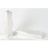 D. GARRIDO – Pair of solid silver candlesticks, constructivism, 30th century XNUMX