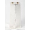 D. GARRIDO – Pair of solid silver candlesticks, constructivism, 31th century XNUMX