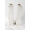 D. GARRIDO – Pair of solid silver candlesticks, constructivism, 34th century XNUMX