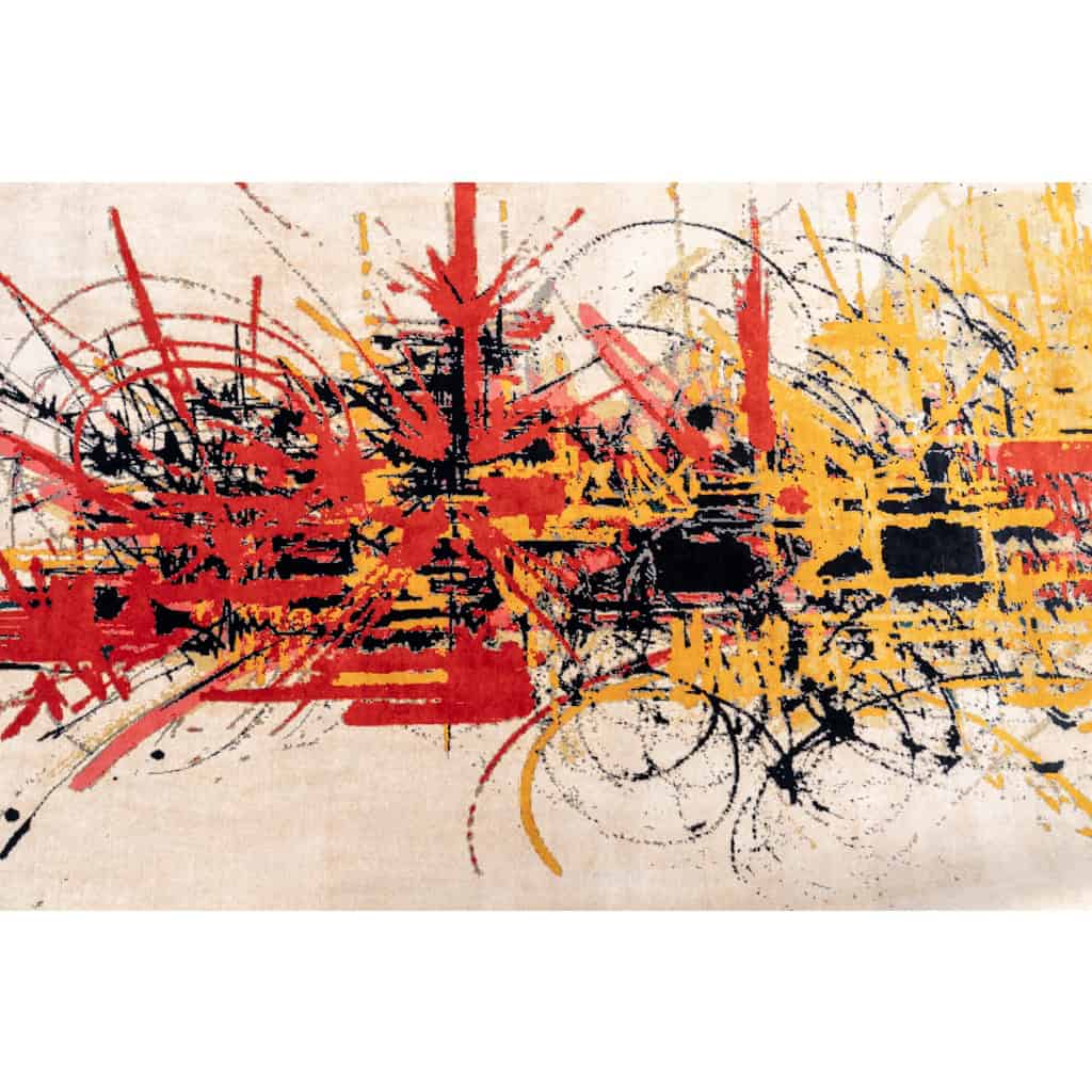 Handwoven tapestry inspired by Georges Mathieu. Year 2023. LS58055509E 4